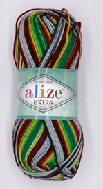 Listing 14 of 20 for 6 ply, 100% Acrylic, 10 colours ALIZE YARN, EXTRA FOLKLORIK BATIK,