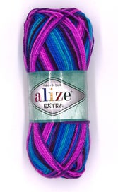 Listing 18 of 20 for 6 ply, 100% Acrylic, 10 colours ALIZE YARN, EXTRA FOLKLORIK BATIK,
