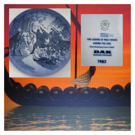 Listing 1 of 9 for REDUCED Rare ROYAL COPENHAGEN Viking Plate (1982 edition)