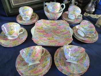 Listing 4 of 17 for Super, Rare, and so Desirable: SHELLEY “Rock Garden” Bone China Set
