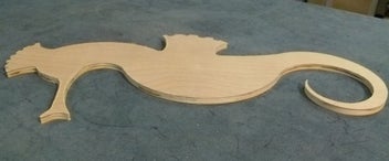 Listing 3 of 3 for SHED MADE LARGE WOODEN SEAHORSE
