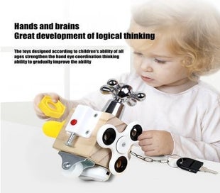 Listing 11 of 19 for Magic Cube Square Puzzle Busy Block Novelty Hand Game Four Corner Maze Gift Toys