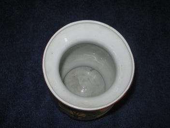 Listing 7 of 8 for Retro English Vase - hand coloured Noritake ? Old piece in very good condition.