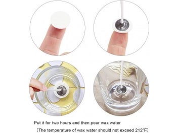 Listing 6 of 9 for 500pcs Candle Wick Stickers Heat Resistance Candle Making Double-Sided Stickers