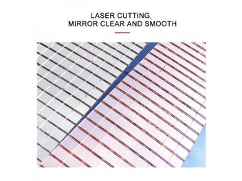 Listing 6 of 10 for 5M Roll Self-Adhesive Glass Mirrors Mosaic Tiles For DIY Home Decoration