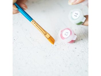 Listing 1 of 9 for DIY Paint By Number Flower Picture For Adults On Canvas With Zero Basis