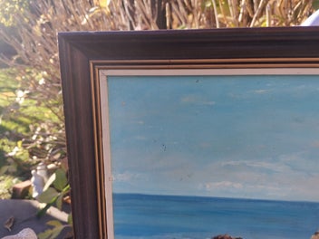 Listing 5 of 9 for Original 1976 Oil Painting "Land's End, England" by Roline Pope