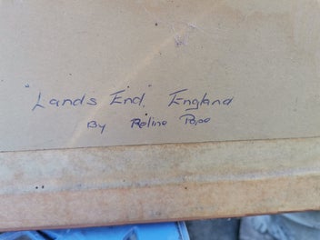 Listing 9 of 9 for Original 1976 Oil Painting "Land's End, England" by Roline Pope