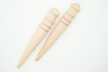 Listing 2 of 2 for Leather Craft Large Wood Edge Slicker Burnisher Round Head