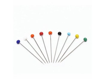 Listing 6 of 10 for New Portable 250PCS/Set DIY Round Pearl Head Pins Mixed Colors Straight