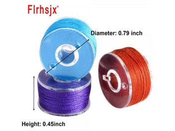 Listing 5 of 9 for FLRHSJX 5/30pcs Multicolor Sewing Thread Bobbins Sewing Machine Spools Plastic