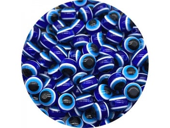 Listing 4 of 10 for 6mm 8mm 10mm 12mm Resin Evil Eye Beads For Jewelry DIY