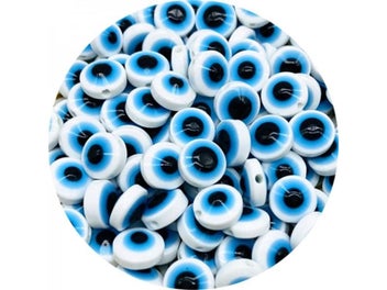 Listing 7 of 10 for 6mm 8mm 10mm 12mm Resin Evil Eye Beads For Jewelry DIY