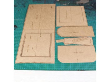 Listing 3 of 9 for Diy Leather Craft Shoulder Bag Die Cutting Kraft Paper Sewing Pattern English