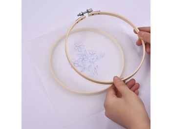 Listing 6 of 11 for Bamboo Frame Embroidery Hoop Ring DIY Painting Kit
