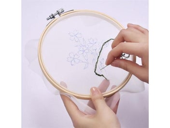 Listing 8 of 11 for Bamboo Frame Embroidery Hoop Ring DIY Painting Kit
