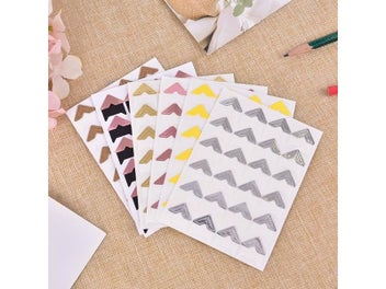 Listing 4 of 7 for 120pcs Self-Adhesive Photo Frame Corner Sticker For Scrapbook Album