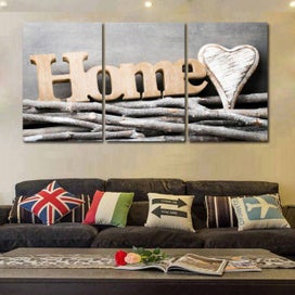 Listing 4 of 5 for 3 Pieces Canvas Wall Art Picture Prints Painting Wall Decoration No Frame,12x18"