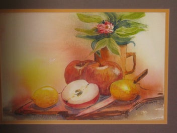 Listing 4 of 11 for Sue Graham - Apples & Lemons & Jug - Original Watercolour Painting