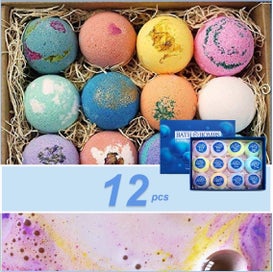Listing 6 of 20 for 1Bath Bombs Gift Set Bubble Bath Essential Oils *Over Stocked*