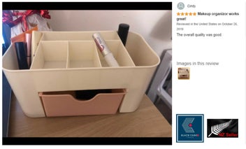 Listing 5 of 17 for Makeup Box Storage Cosmetic Bag Desk Organizer *Local Buy*