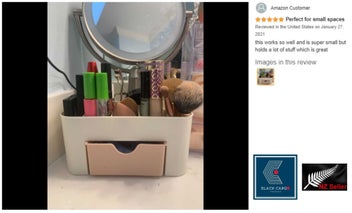 Listing 2 of 17 for Makeup Box Storage Cosmetic Bag Desk Organizer *Local Buy*