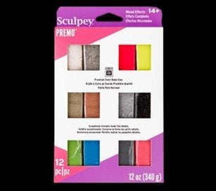 Listing 1 of 1 for SCULPEY PREMO ACCENTS OVEN BAKE CLAY MIXED SET OF 12 -