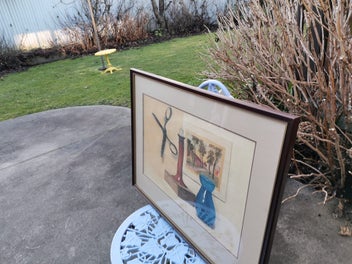 Listing 6 of 8 for Interesting Original Vintage Still Life Watercolour Painting