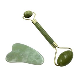 Listing 2 of 5 for Jade Roller for Face - Gua Sha Tools, Puffiness Facial Skin Massager