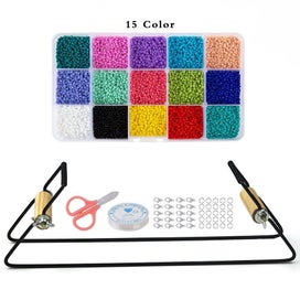 Listing 1 of 1 for Stainless Steel Weaving Beading Loom for Jewelry Bracelets Necklaces Make CHK177