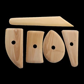 Listing 1 of 6 for 5Pcs Great Useful Home Decor Wood Pottery Clay Sculpture Ceramics Angel F CHK177