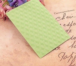 Listing 5 of 6 for PANFELOU Diamond lattice Embossing folders Plastic For Scrapbooking DIY T CHK177