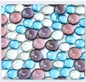 Listing 1 of 1 for 100g Clear Round Glass Gems Mosaic Tiles Flat Beads for Arts Craft Decora CHK177