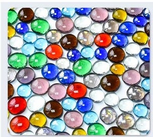 Listing 1 of 1 for 100g Clear Round Glass Gems Mosaic Tiles Flat Beads for Arts Craft Decora CHK177