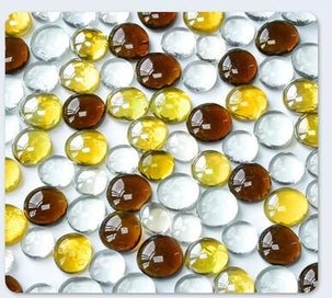Listing 1 of 1 for 100g Clear Round Glass Gems Mosaic Tiles Flat Beads for Arts Craft Decora CHK177