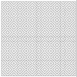 Listing 2 of 2 for Japanese Sashiko Printed White Cotton Cloth Geometric 31x31cm x 1