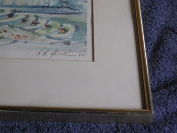 Listing 7 of 12 for Signed AR H ?? Lone Shark Dressed As Princess - Retro 1985 ? Original Painting
