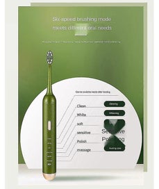 Listing 4 of 5 for Sonic Electric Rechargeable Toothbrush Green