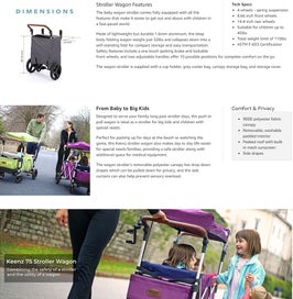 Listing 9 of 9 for Keenz 7S Stroller Wagon With 14.4 inch Big Wheels