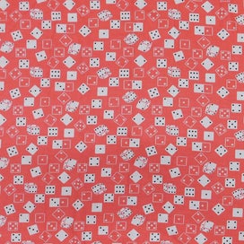 Listing 2 of 2 for Patchwork Quilting Sewing Fabric Dice Board Games Peach 1 Meter