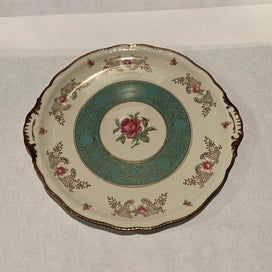 Listing 2 of 4 for SALE! Vintage Zeh Scherzer Bavarian Roses Large Cake Plate - Stunning