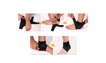Listing 2 of 2 for PTN LEFT Ankle Support Bandage Braces Sports Protect Breathable Elastic Bands