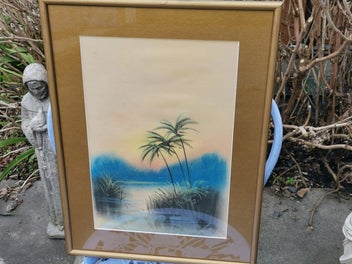 Listing 2 of 6 for Original Colourful Pastel Landscape