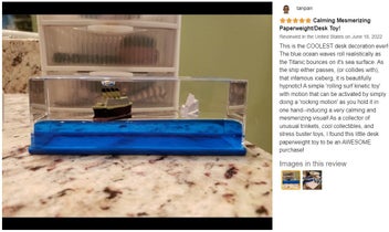 Listing 8 of 20 for Titanic Cruise Ship Model Liquid Paperweight Home Decor *Local STOCK NOW*