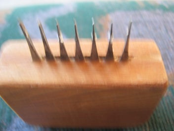 Listing 1 of 2 for Harakeke Weaving Comb - 7 teeth 6mm space