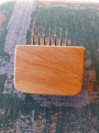 Listing 2 of 2 for Harakeke Weaving Comb - 7 teeth 6mm space