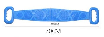 Listing 6 of 6 for Double Sided Silicone Back Scrubber - Blue
