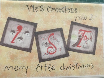 Listing 2 of 5 for Viv's Creations Merry Little Christmas Quilt pattern, set of 5