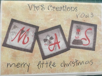 Listing 3 of 5 for Viv's Creations Merry Little Christmas Quilt pattern, set of 5