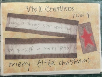 Listing 4 of 5 for Viv's Creations Merry Little Christmas Quilt pattern, set of 5